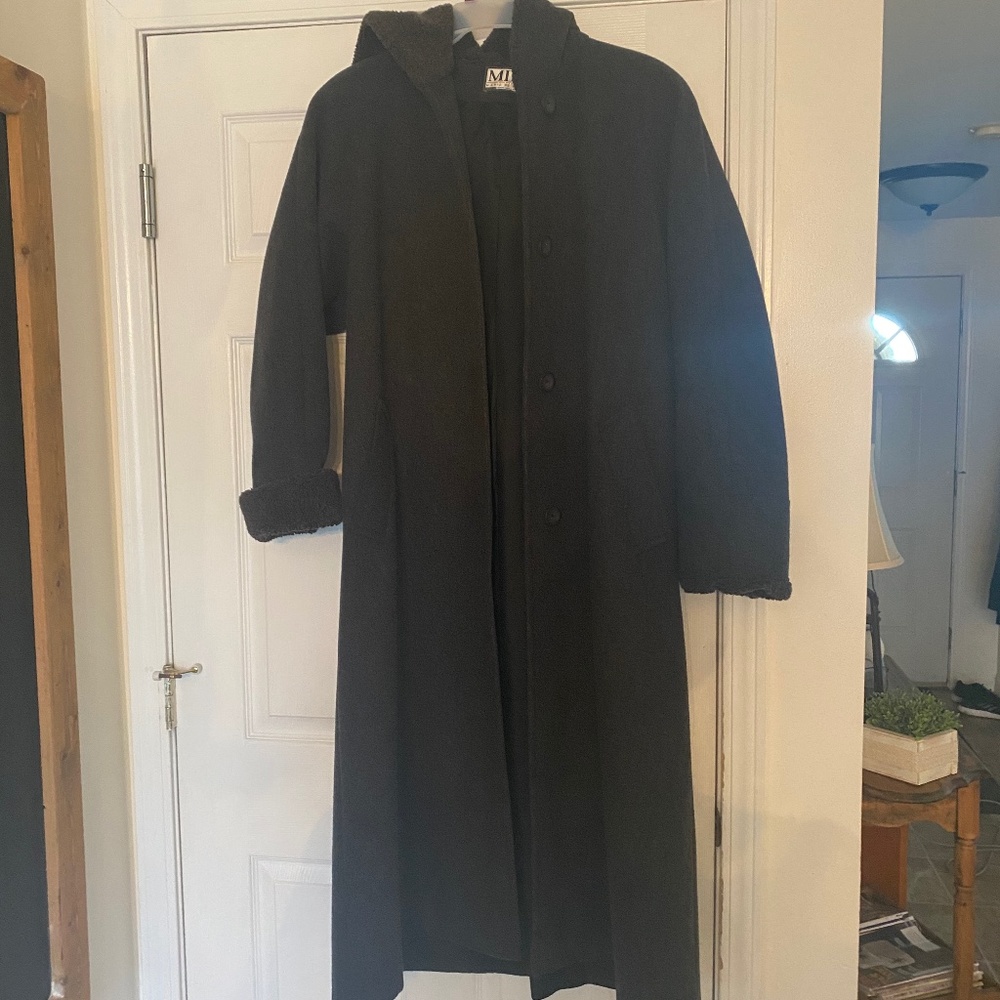 Made in USA Womens wool dress coat